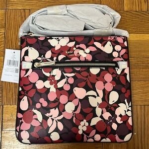 Kate Spade Floral Crossbody Bag - North South Sadie Crossbody (Fruit Foliage)